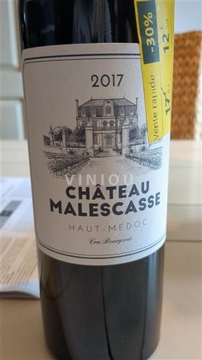 Bordeaux Haut-Médoc Cru Bourgeois Château Malescasse 2017