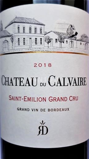 Bordeaux Saint-Émilion Grand Cru Grand Cru Château Calvaire 2018