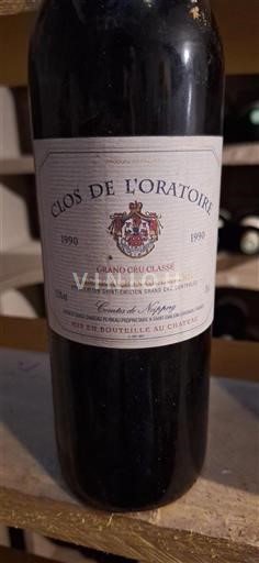 Bordeaux Saint-Émilion Grand Cru Grand Cru Clos de l'Oratoire 1990