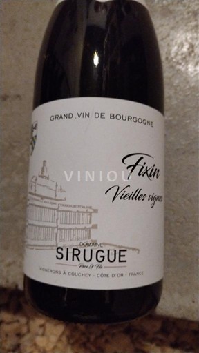 Burgundy Fixin Domaine Sirugue Vieilles Vignes 2019