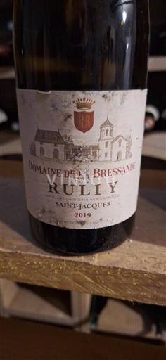 Burgundi Rully Domaine La Bressande Saint-Jacques 2019