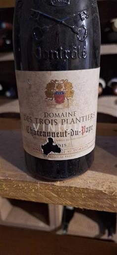 Rhône-dalen Châteauneuf-du-Pape Domaine Des Trois Plantiers 2015