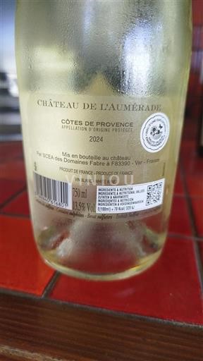 Provence Côtes de Provence Château L'Aumérade 2024