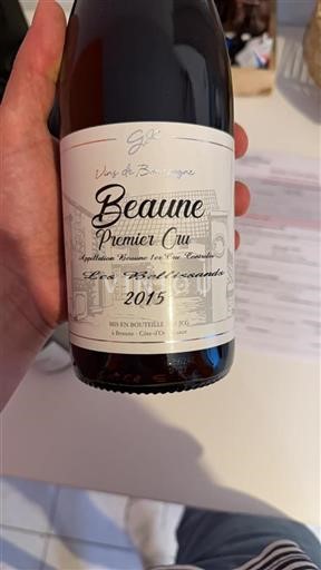 Borgoña Beaune Premier Cru JCG Les Bellisands 2015