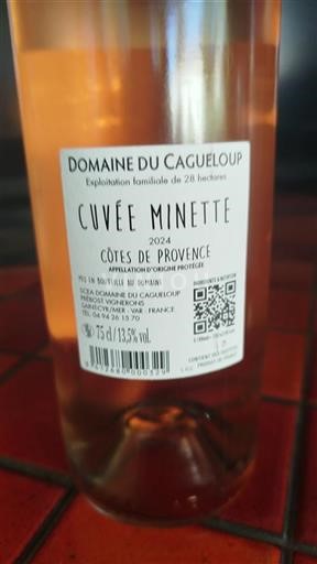 Provence Côtes-de-Provence Domaine Cageloup Minette 2024
