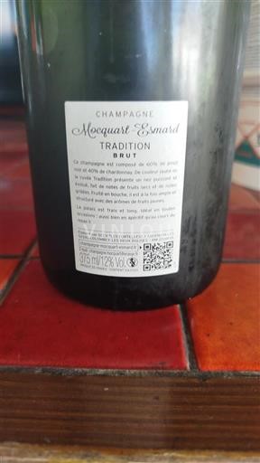Champagne Champagner Mocquart-Esmard Tradition Ohne Jahrgang