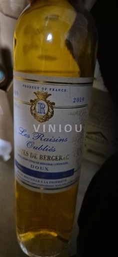 Sudoeste Côtes-de-Bergerac Les Raisins Oubliés 2019