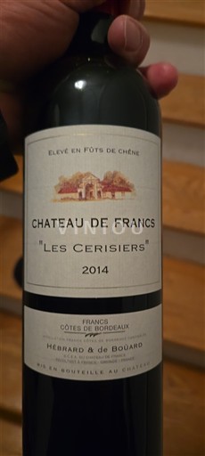 Bordeaux Francs-côtes-de-bordeaux Château Francs Les Cerisiers 2014