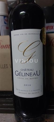 Burdeos Côtes-de-bourg Château Gélineau 2014