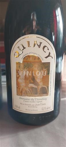 Loire Valley Quincy Domaine Tremblay vieilles vignes 2017