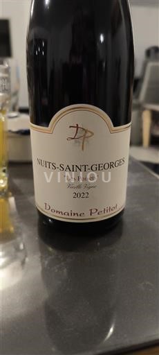 Burgundija Nuits-Saint-Georges Domaine Petitot Les Poisets Vieille Vigne 2022