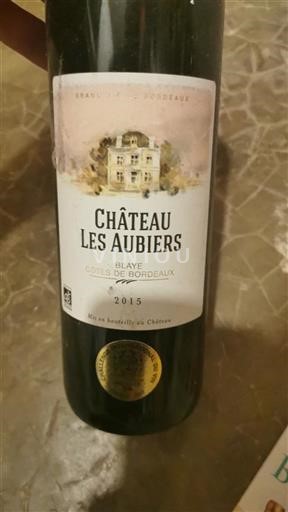 Bordeaux Blaye-Côtes-de-Bordeaux Château Les Aubiers 2015