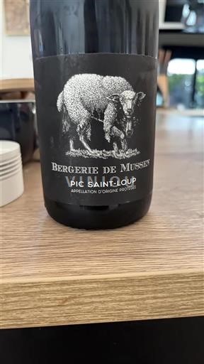 Vin Rouge sec Bergerie de Mussen 2024 France Languedoc Pic-saint-loup AOC