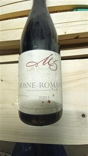 Borgogna Vosne-Romanée Vins Bernard Gras 2003
