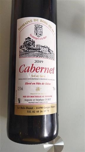 Dolina Loare Domaine Bois-Huaut Cabernet 2019