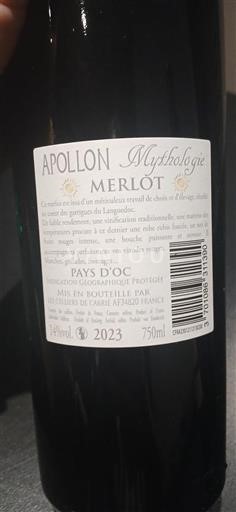 Languedoc og Roussillon Pays d'Oc Les Celliers de Cabrié Mythologie 2023
