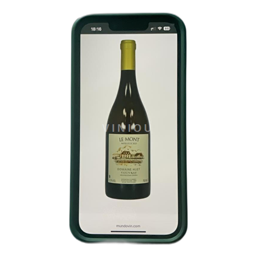 Vin Blanc moelleux Le mont Domaine Huet 2023 France Vallée de la Loire Vouvray AOC bio