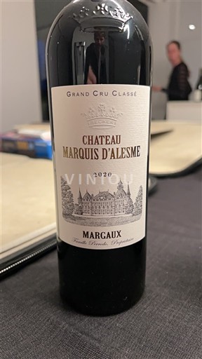 Bordeaux Margaux Grand Cru Château Marquis Alesme 2020