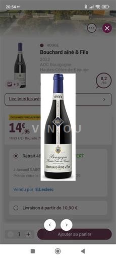 Burgund Hautes Côtes de Beaune Bouchard Aîné & Fils 2022