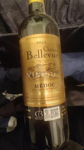 Bordéus Médoc Cru Bourgeois Château Bellevue 2015