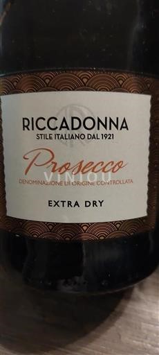 Véneto Prosecco Riccadonna Extra Dry Sin añada
