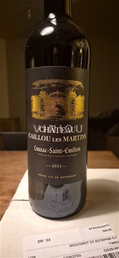 Bordeaux Lussac-saint-émilion Château Caillou Les Martins 2023
