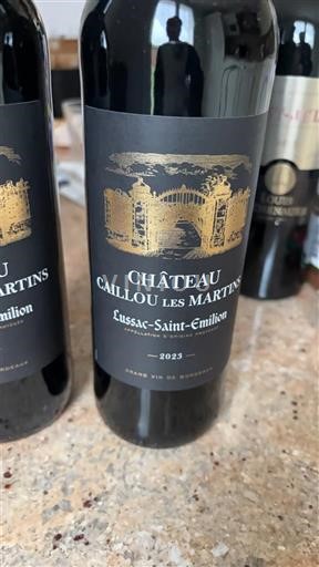 Vini Rouge sec Château Caillou Les Martins 2023 Francia Bordeaux Lussac-saint-émilion AOC