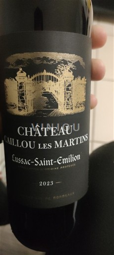 Bordo Лусак-Сент-Емилион Château Caillou Les Martins 2023