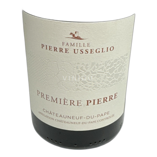 Vin Rouge sec Première Pierre Famille Pierre Usseglio 2021 France Vallée du Rhône Châteauneuf-du-pape AOC