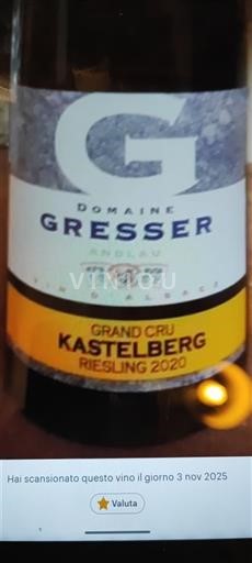 Alsace Grand Cru Domaine Gresser Kastelberg 2020