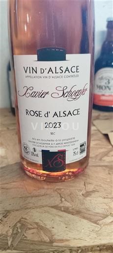 Alsacia Pinot noir Grand Cru Xavier Schoepfer Rose d'Alsace 2023