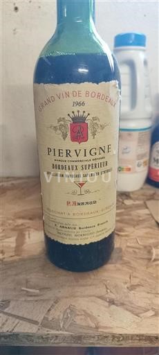 Bordeaux Bordeaux Supérieur Piervigne 1966