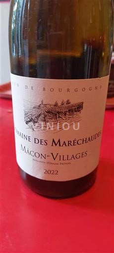 Borgogna Mâcon e Mâcon-Villages Domaine Des Maréchaudes 2022