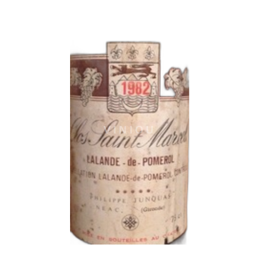Burdeos Lalande-de-Pomerol Clos Saint Marcel 1982
