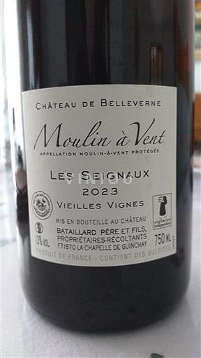 Beaujolais Moulin-à-vent Château Belleverne Les Seignaux Vieilles Vignes 2023