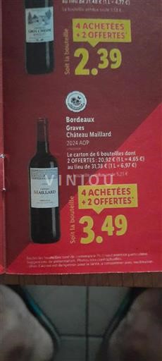 Bordeaux Graves Château Maillard 2024