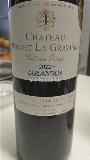 Bordeaux Graves Château Pontet La Gravière Collection Prestige 2022