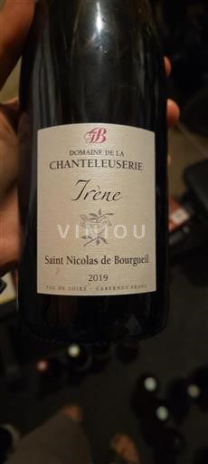 Loire Valley Saint-Nicolas-de-Bourgueil Domaine La Chanteleuserie Tréne 2019