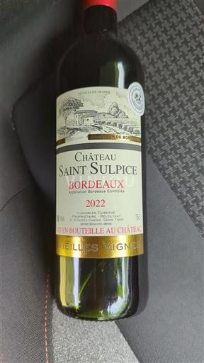 Burdeos Bordeaux Château Saint Sulpice Vieilles Vignes 2022