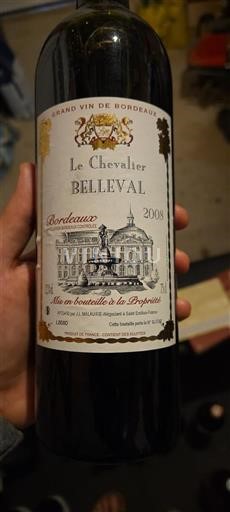 Bordeaux Le Chevalier Belleval 2008