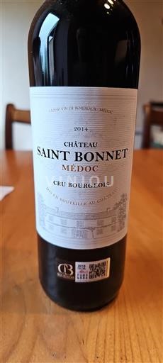 Bordeaux Médoc Cru Bourgeois Château Saint Bonnet 2014