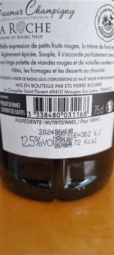 Loirevallei Saumur-champigny Domaine Bourg Neuf 2024