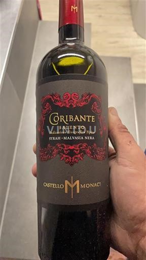 Puglia Susumaniello Salento Castello Monaci Coribante 2022