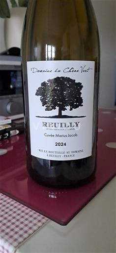 Vallée de la Loire Reuilly Domaine Chêne Vert Marius Jacob 2024