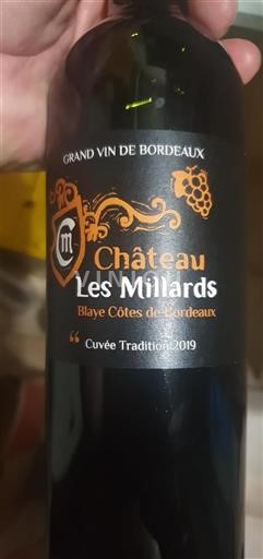 Burdeos Blaye-Côtes de Burdeos Château Les Millards Tradition 2019