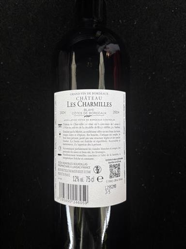 Bordéus Blaye Château Les Charmilles 2024