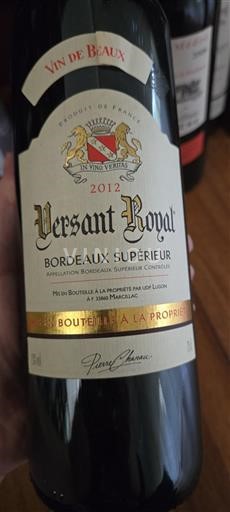 Bordeaux Bordeaux supérieur Versant Royal 2012