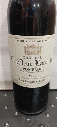 Bordeaux Pomerol Château La Fleur Lacombe 2002
