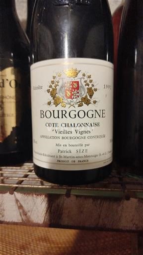 Bourgogne Patrick Size Vieilles Vignes 1991