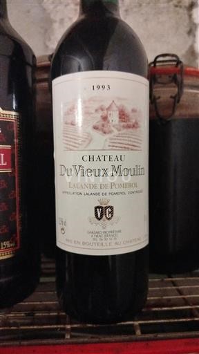 Bordeaux Lalande-de-Pomerol Château Vieux Moulin 1993